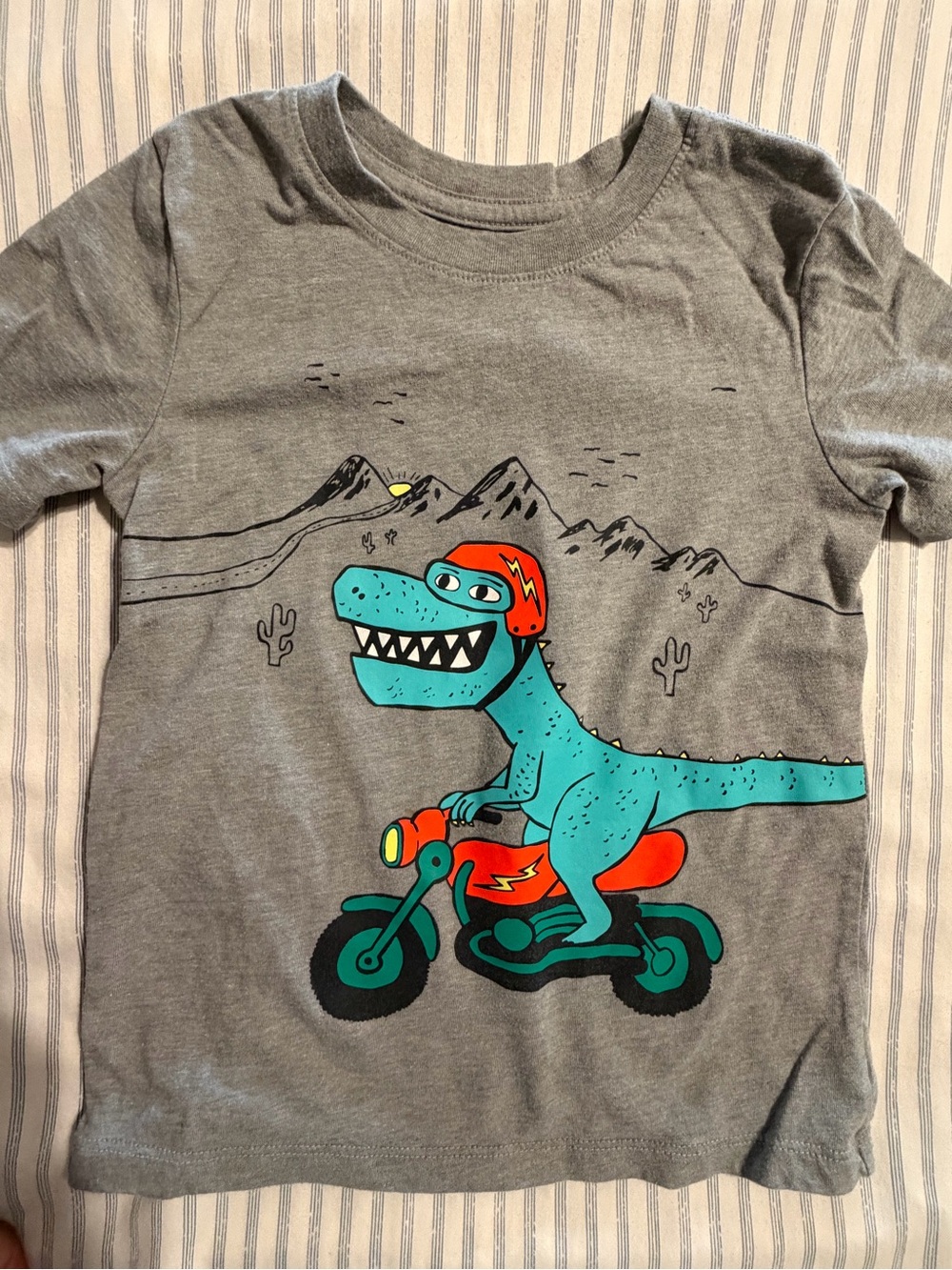 2 for$6✨Cat & Jack Boy’s Gray Graphic Tee, Size 5T